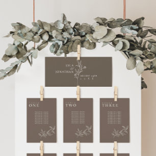 Elegant Minimalistisch Bruin Zitting Grafiek Heade Menu