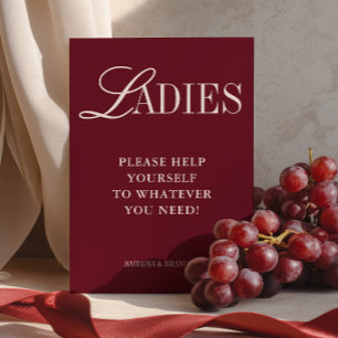 Elegant Minimalistisch Dames Badmand Basket Bordje Kaart