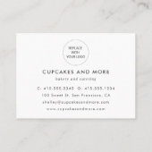 Elegant minimalistisch dank u Visitekaartje (Achterkant)