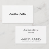 Elegant minimalistisch design, professioneel moder visitekaartje (Voorkant / Achterkant)