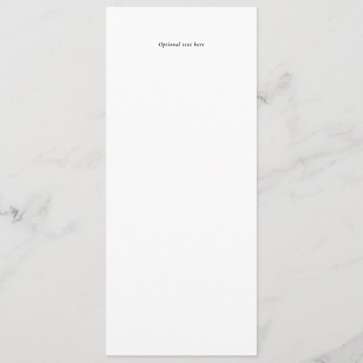 Elegant Minimalistisch Eenvoudig Wit Let's Eat Bru Menu (Achterkant)