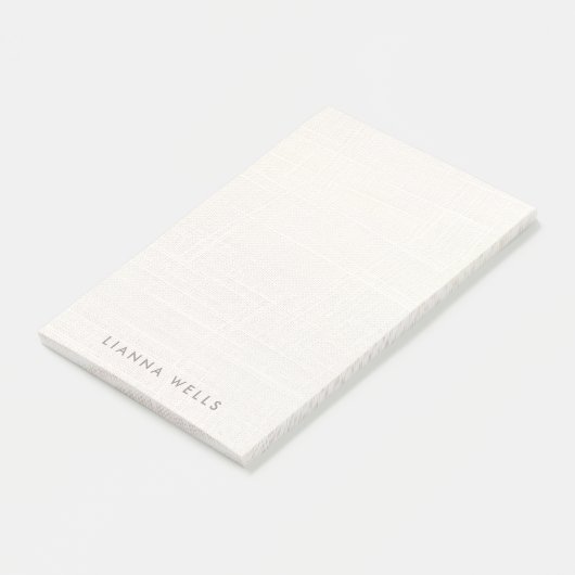 Elegant minimalistisch gepersonaliseerd linnen (af post-it® notes