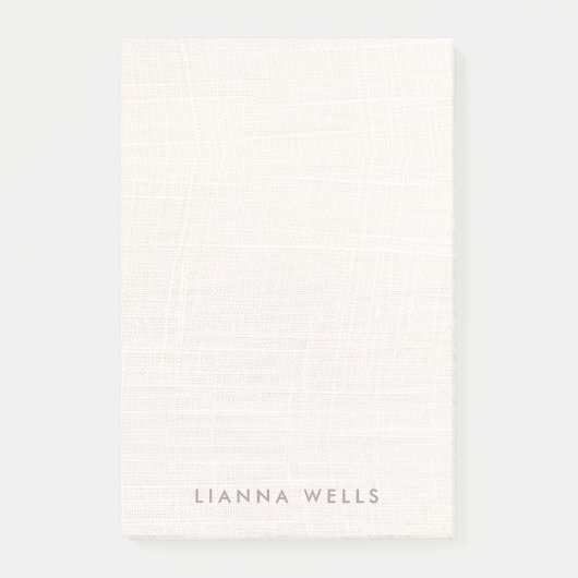 Elegant minimalistisch gepersonaliseerd linnen (af post-it® notes