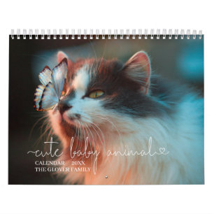 Elegant minimalistisch gepersonaliseerde moderne P Kalender