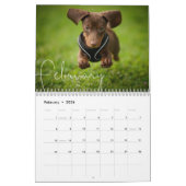 Elegant minimalistisch gepersonaliseerde moderne P Kalender (Feb 2026)