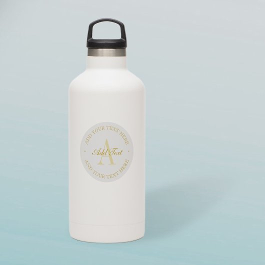 Elegant minimalistisch Gold Editable-tekst transpa Sticker