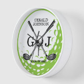 Elegant minimalistisch Golf Monogram Ontwerp (Hoek)