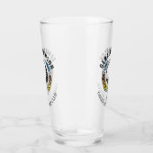 Elegant minimalistisch Golf Monogram Ontwerp Glas (Rechts)