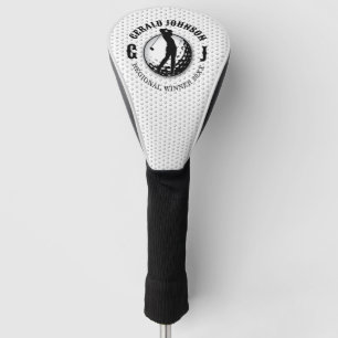 Elegant minimalistisch Golf Monogram Ontwerp Golfheadcover