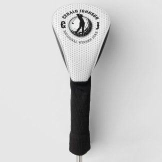 Elegant minimalistisch Golf Monogram Ontwerp Golfheadcover