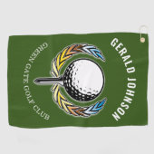 Elegant minimalistisch Golfontwerp Golfhanddoek (Horizontaal)