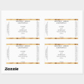 Elegant minimalistisch goud & wit cosmetica label (Vel)