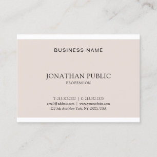 Elegant minimalistisch grafisch ontwerp Profession Visitekaartje