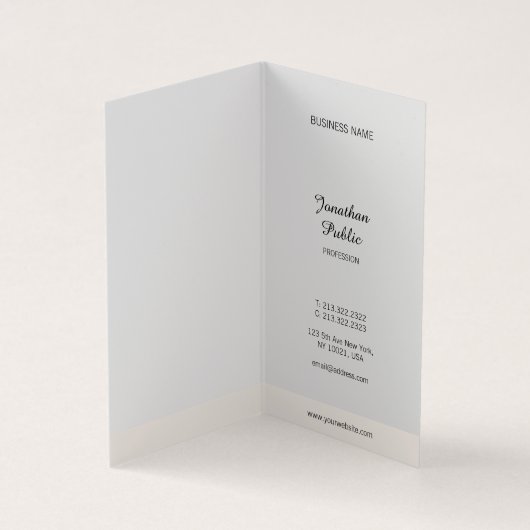 Elegant minimalistisch handschrift Professional Ee Visitekaartjes (Binnen)