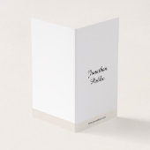Elegant minimalistisch handschrift Professional Ee Visitekaartjes (Buitenkant)