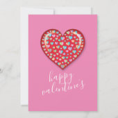 Elegant minimalistisch hartontwerp kaart (Achterkant)