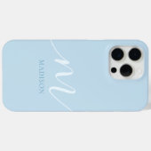 Elegant minimalistisch Initiaal monogram Case-Mate iPhone Case (Achterkant (horizontaal))