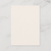 Elegant Minimalistisch Ivory Cream Script QR Wedde Informatiekaartje (Achterkant)