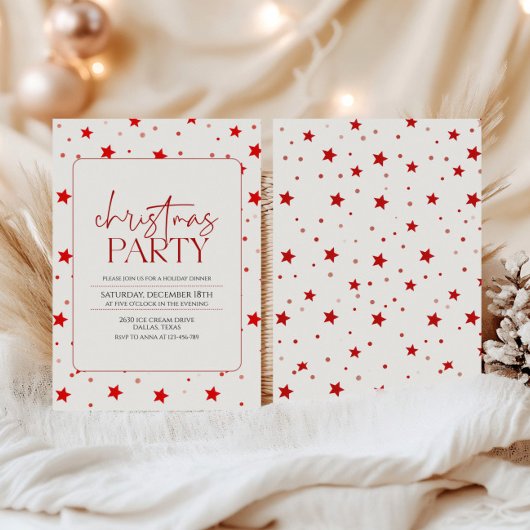 Elegant minimalistisch kerstfeest kaart