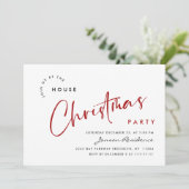 Elegant Minimalistisch Kerstfeest Kaart (Staand voorkant)