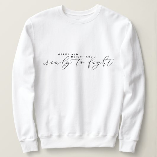 Elegant minimalistisch kerstsweatshirt trui (Design voorkant)