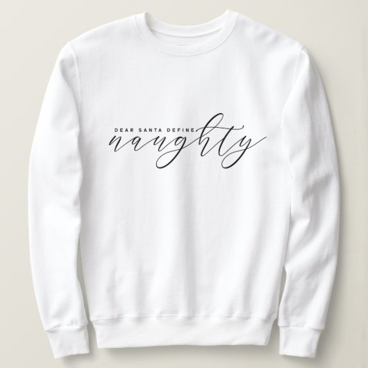 Elegant minimalistisch kerstsweatshirt trui (Design voorkant)