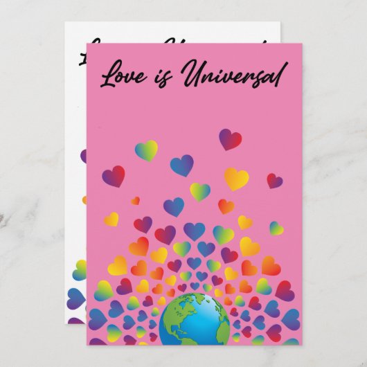 Elegant minimalistisch kleurrijk ontwerp voor rege aankondiging (Voorkant / Achterkant)