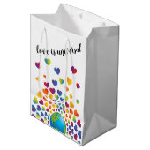 Elegant minimalistisch kleurrijk ontwerp voor rege medium cadeauzakje (Voorkant Gekanteld)