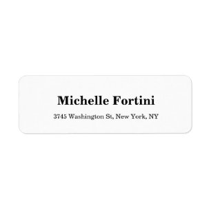 Elegant minimalistisch laagje modern zwart-wit etiket