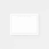 Elegant Minimalistisch Lavendel Monogram Post-it® Notes (Voorkant)