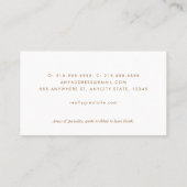 Elegant minimalistisch lichtblauw visitekaartje (Achterkant)
