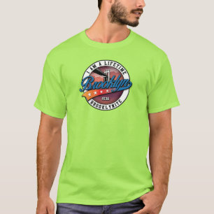 Elegant Minimalistisch Logoontwerp Brooklyn Lime T-shirt