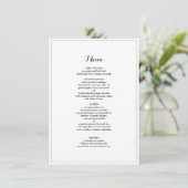 Elegant minimalistisch menu Bindrand (Staand voorkant)