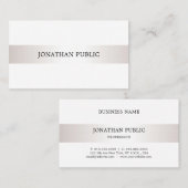 Elegant, minimalistisch, modern, gewoon luxe visitekaartje (Voorkant / Achterkant)