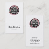 Elegant minimalistisch modern Logo Visitekaartje (Voorkant / Achterkant)
