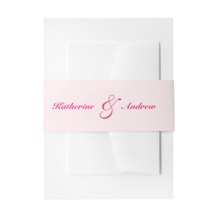 Elegant minimalistisch modern monogram huwelijk uitnodigingen wikkel