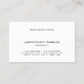 Elegant, minimalistisch, modern, professioneel mod visitekaartje (Achterkant)