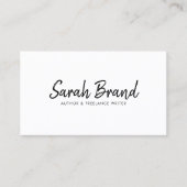 Elegant minimalistisch modern professioneel visitekaartje (Voorkant)