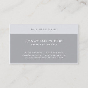 Elegant Minimalistisch Moderne Gray Professional C Visitekaartje