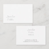 Elegant minimalistisch moderne professionele Sjabl Visitekaartje (Voorkant / Achterkant)
