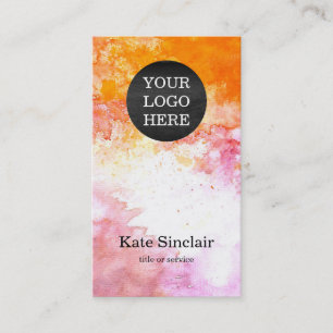 Elegant minimalistisch Moderne Uw Waterverf van de Visitekaartje