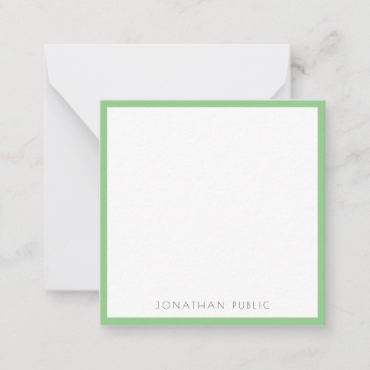 Elegant minimalistisch monogram Moderne Sjabloon (Voorkant)