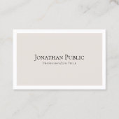 Elegant minimalistisch ontwerp modern visitekaartje (Voorkant)