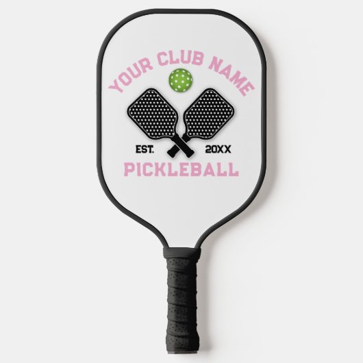 Elegant minimalistisch pickleball monogram ontwerp paddle (Voorkant)