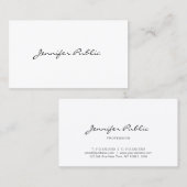 Elegant Minimalistisch Professional Modern Plain Visitekaartje (Voorkant / Achterkant)