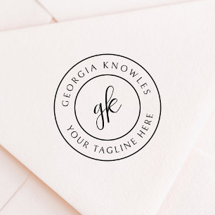 Elegant minimalistisch professioneel bedrijf zelfinktende stempel