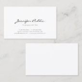 Elegant minimalistisch professioneel modern visitekaartje (Voorkant / Achterkant)