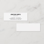 Elegant minimalistisch professioneel ontwerp moder mini visitekaartje (Voorkant / Achterkant)