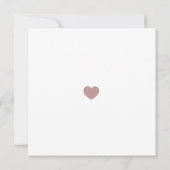 Elegant minimalistisch Roos Sage opslaan Datum Kaart (Achterkant)