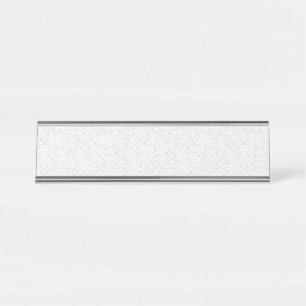 Elegant Minimalistisch Schoolpatroon Bureau Naambordje